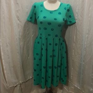 24 HOUR SALE LuLaRoe Green M Dress Fit and Flare